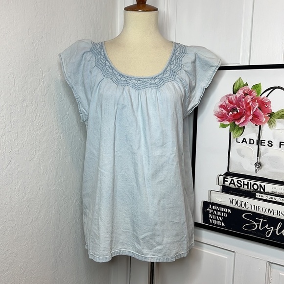 Soft Joie Qwynn Sunbleach Wash Top Size M - Picture 3 of 10